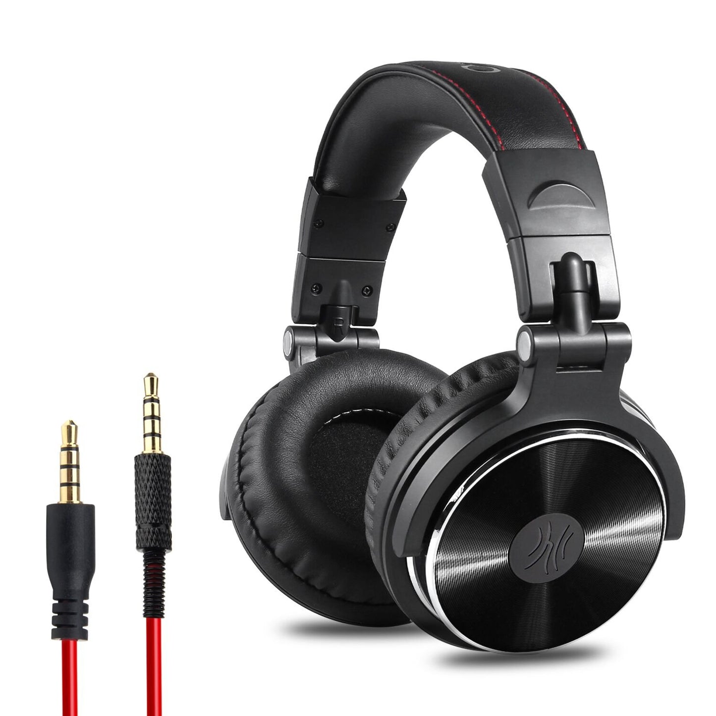 Wired headphones with large earmuffs