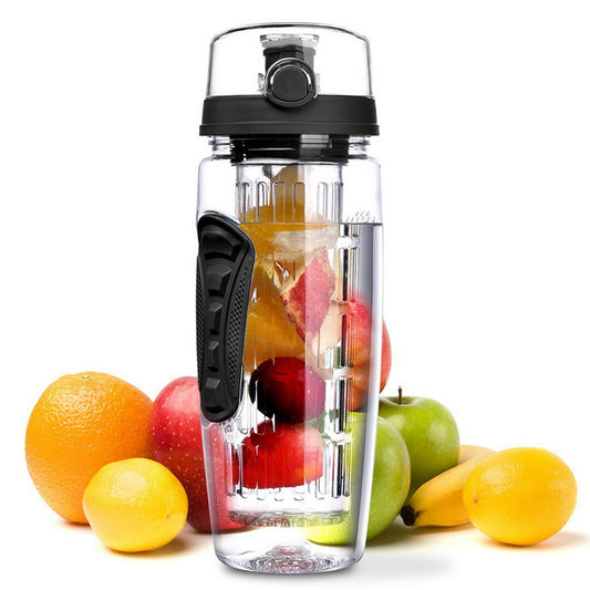 1000ml ขวดน้ำผลไม้ BPA ฟรีพลาสติกกีฬาผลไม้ Infuser ขวดน้ำ Infuser น้ำผลไม้ Shaker เครื่องดื่มขวดน้ำ