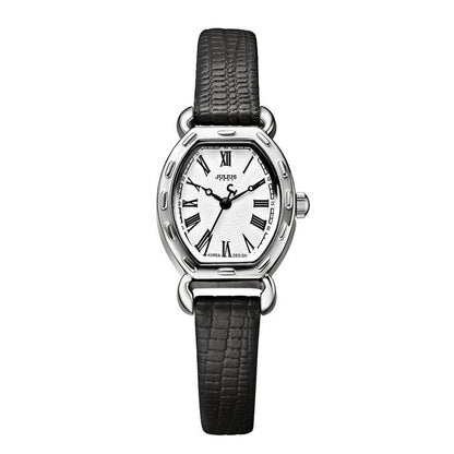 JULIUS นาฬิกาข้อมือผู้หญิง สายหนัง #สีดำ (JA-544C)