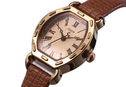 JULIUS Women's Wrist Watches Leather Band #White (JA-544A)