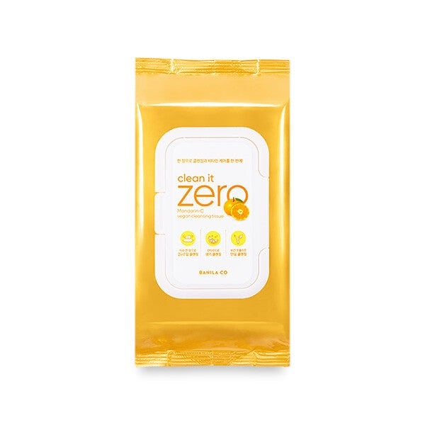 BANILA CO Clean it Zero Mandarin-C VEGAN คลีนซิ่งทิชชู่ (80 แผ่น)